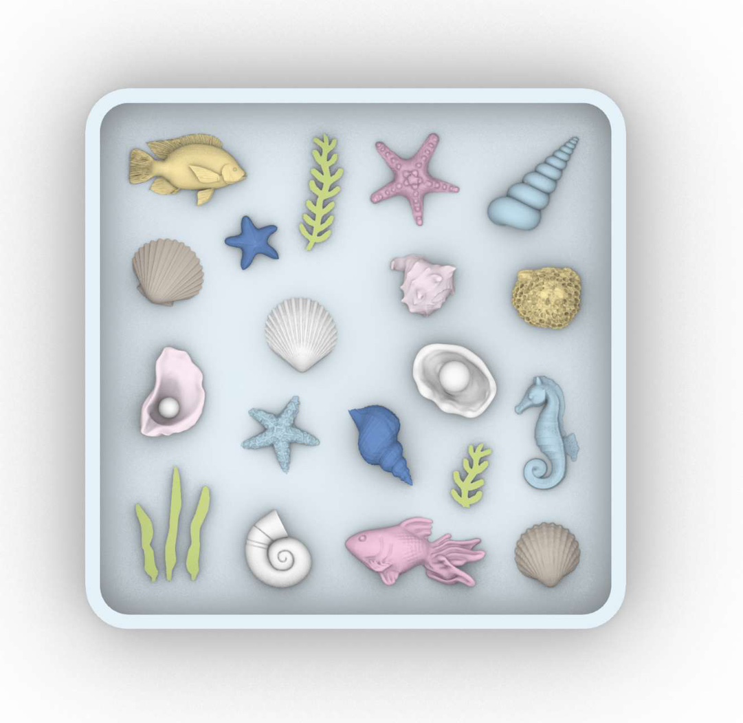 Resin Art Guide - 3D Oceaanaccessoires Harsgietvorm Siliconen mal Accessoires