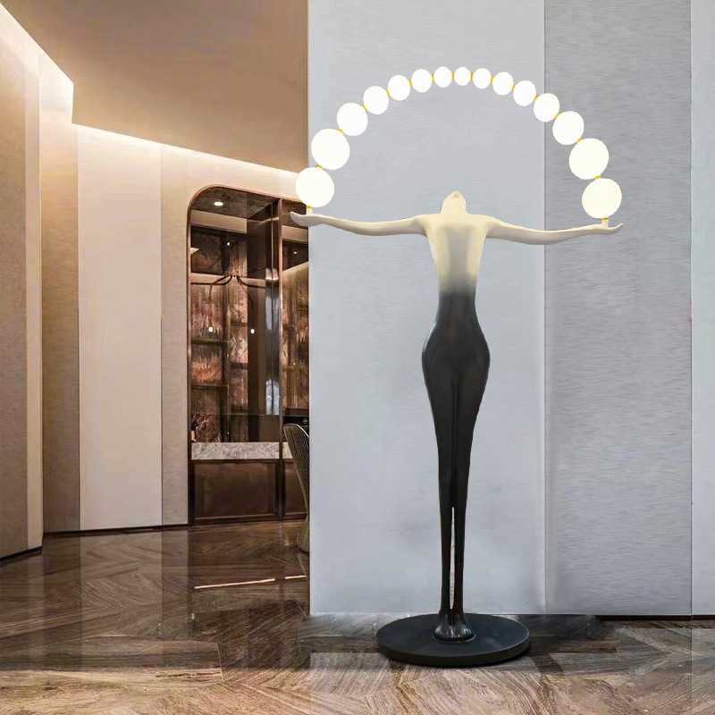 Resin Art Floor Design - Hotel Designer Moderne Minimalistische Scandinavische Vloerlamp
