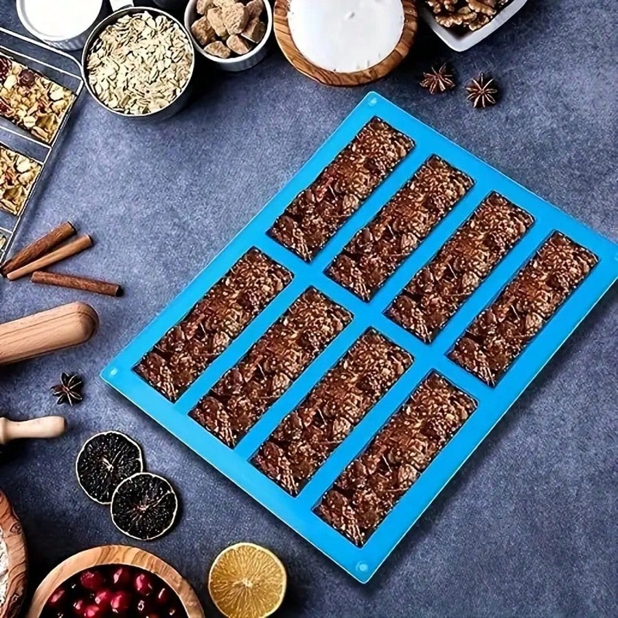Tray Mold Rectangle - 1 stuk siliconen granola-reepvorm, snoepreepvorm, rechthoekige
