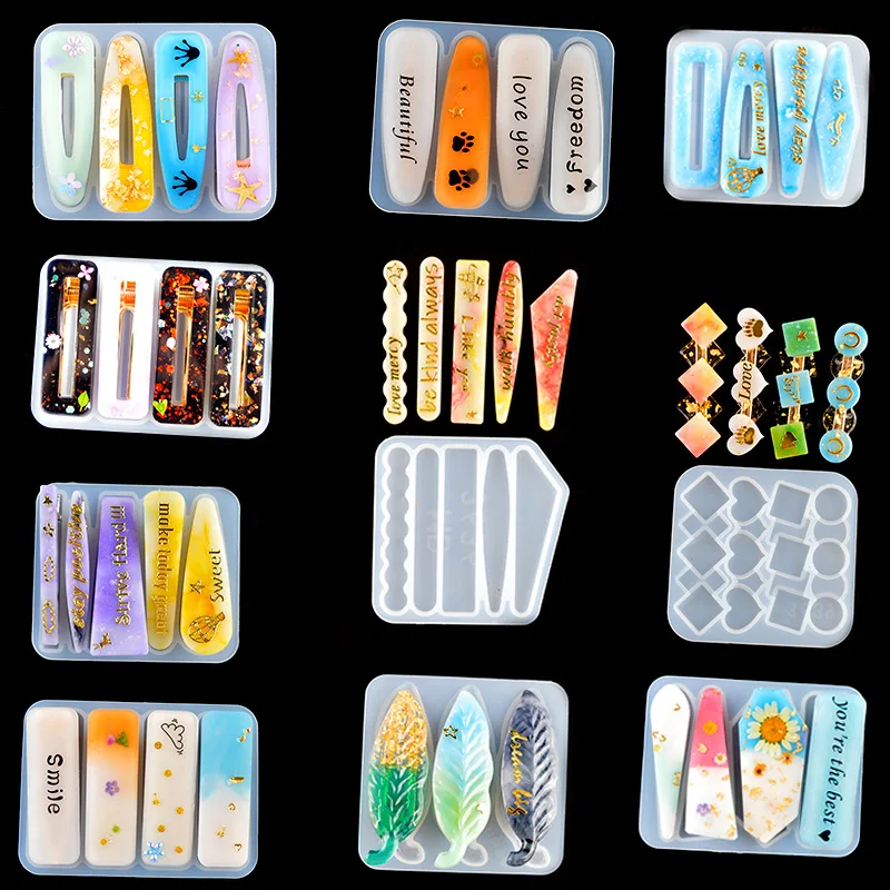 Resin Art Jewellery - Diy Epoxyhars Haar Clip Haarspeld Siliconen