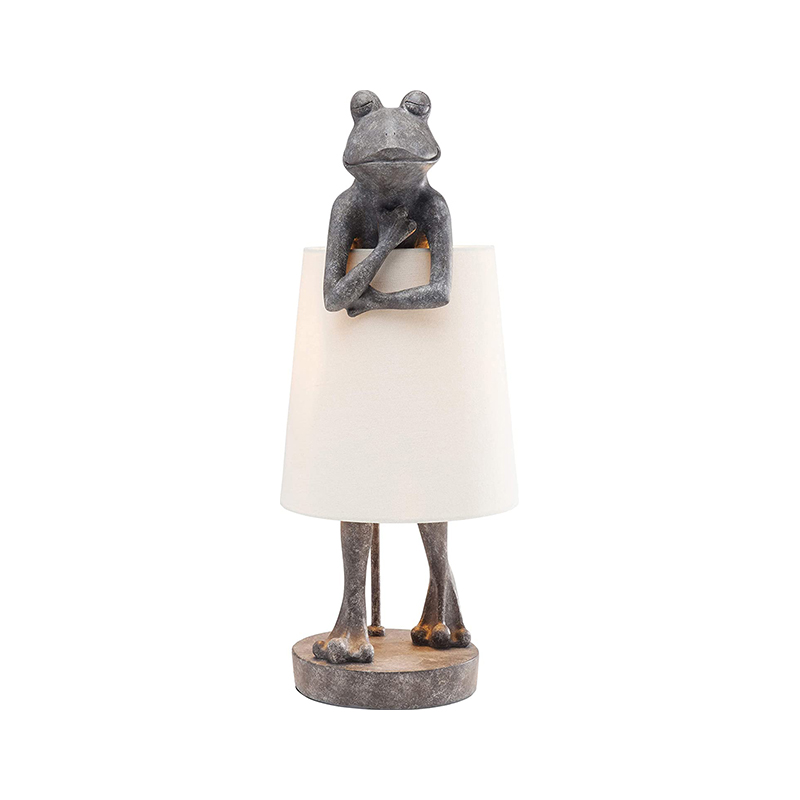 Resin Art Floor Design - Noordse kikker led tafellamp hars bureaulamp