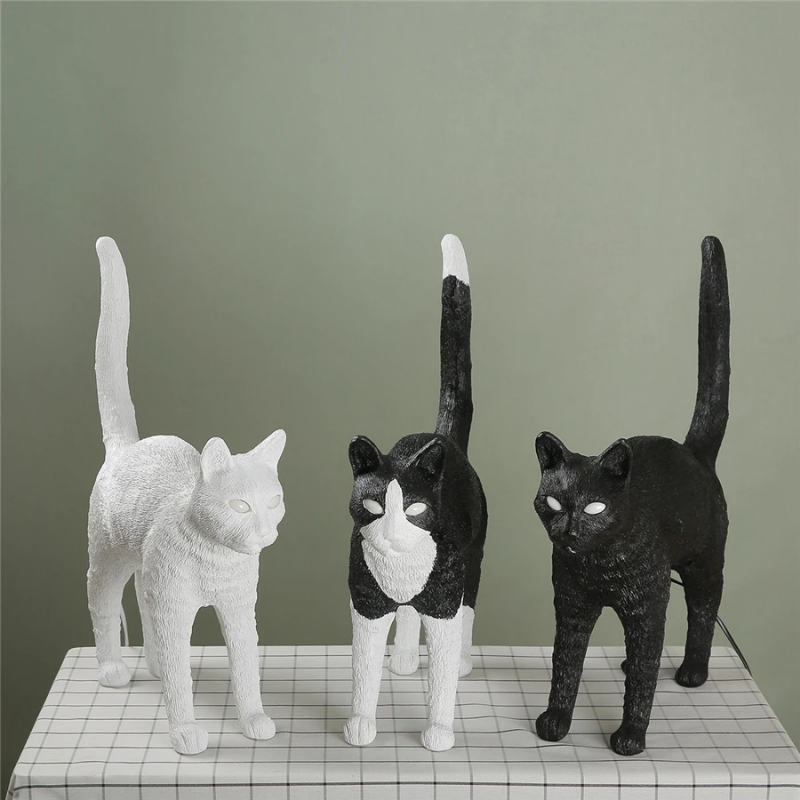 Resin Art Floor Design - Nordic Cat Tafellamp Hars Dier Tafellamp
