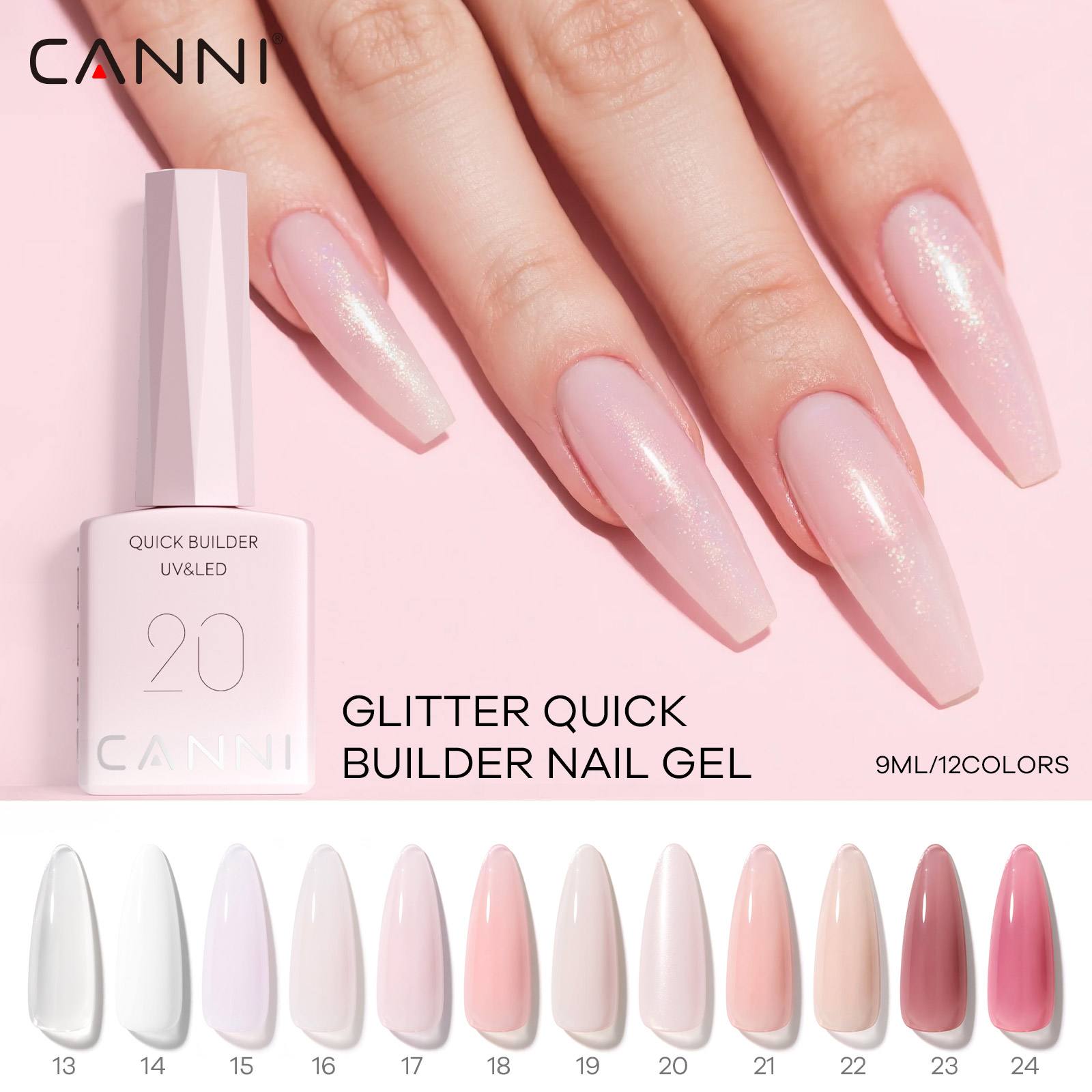 Resin Art Training - CANNI UV-bouwgel Snelle bouwer-nagelgel in fles