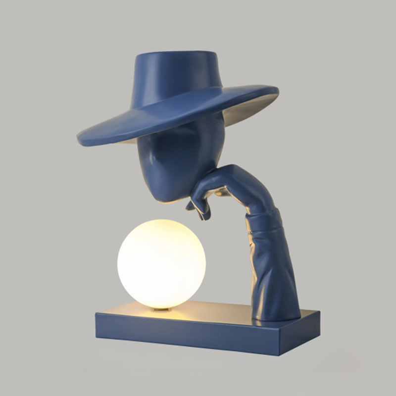 Resin Art Floor Design - Creatieve Humanoid Art Sculptuur Bureaulamp Luxe