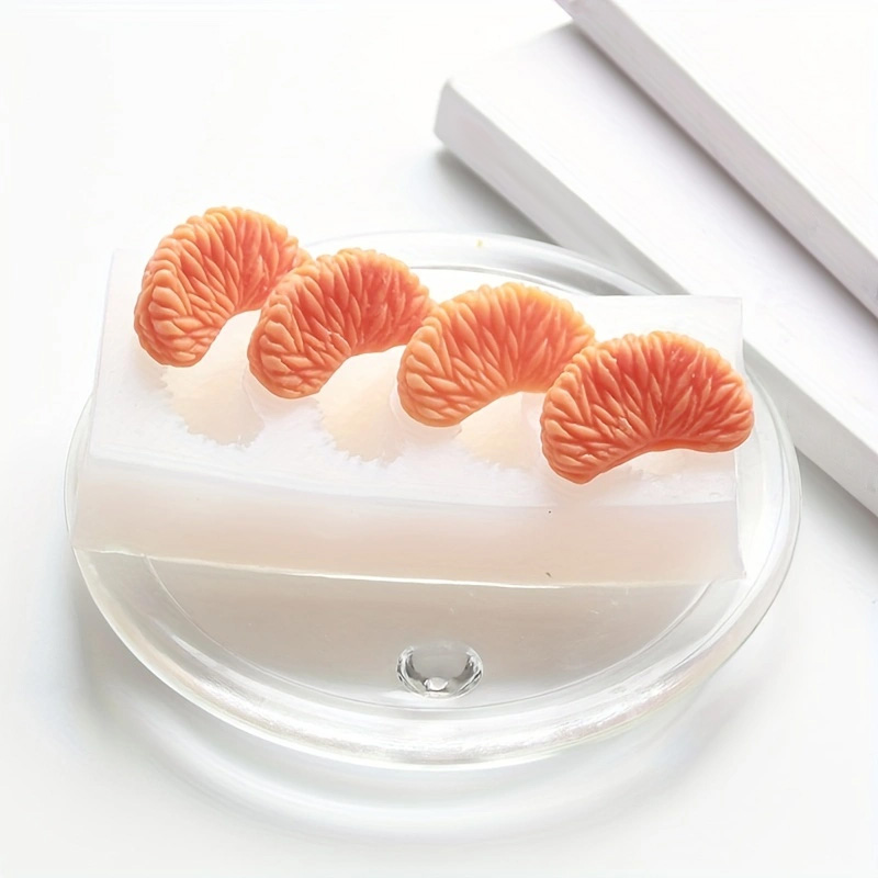 Silicone Mold Ocean - 1 Stuk, Gesimuleerde Oranje Chocolade Cake