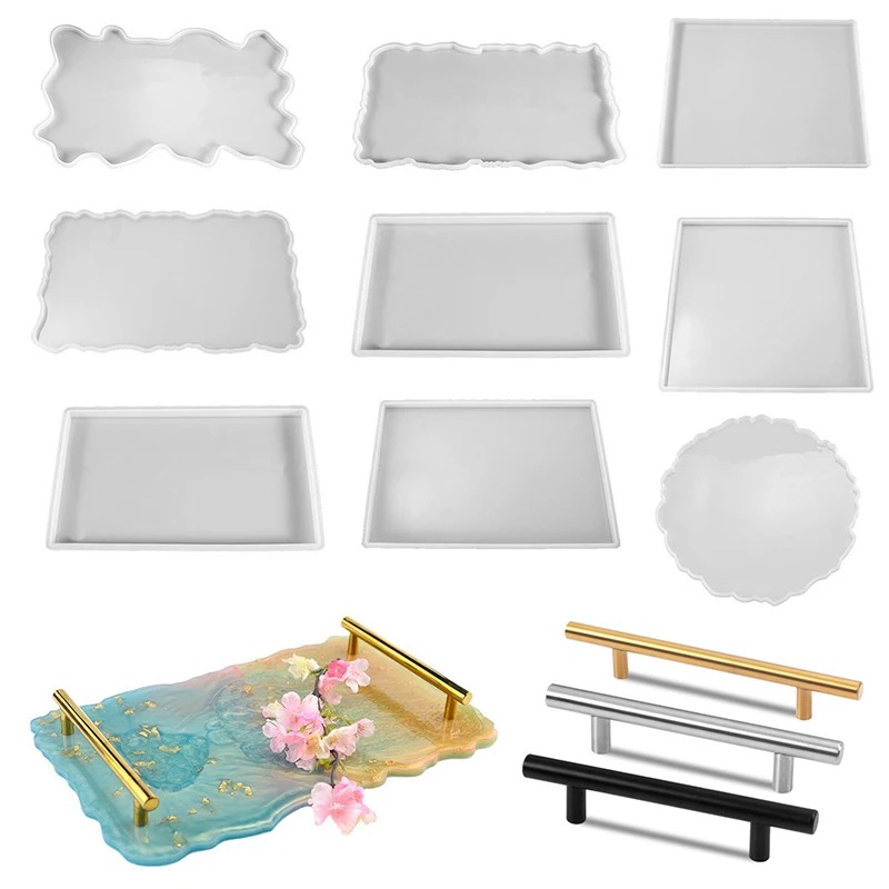 Tray Mold Rectangle - Lade Epoxyhars Siliconen Mal DIY Grote