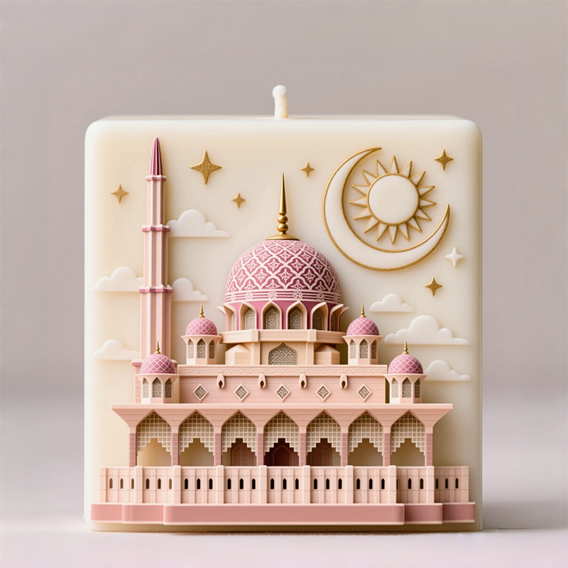 Resin Art Design - Moskee Sterrenhemel Thema Kunst Geurende Kaarsen