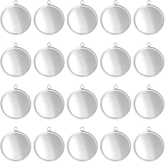 20-delige roestvrijstalen rond - Resin Art Pendant recensie en prijs
