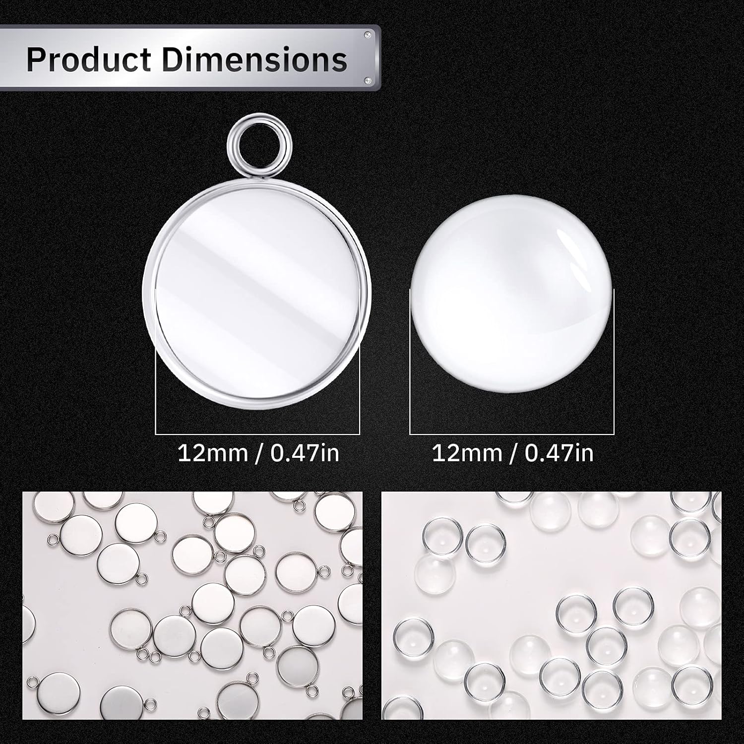 20-delige roestvrijstalen rond - Resin Art Pendant recensie en prijs