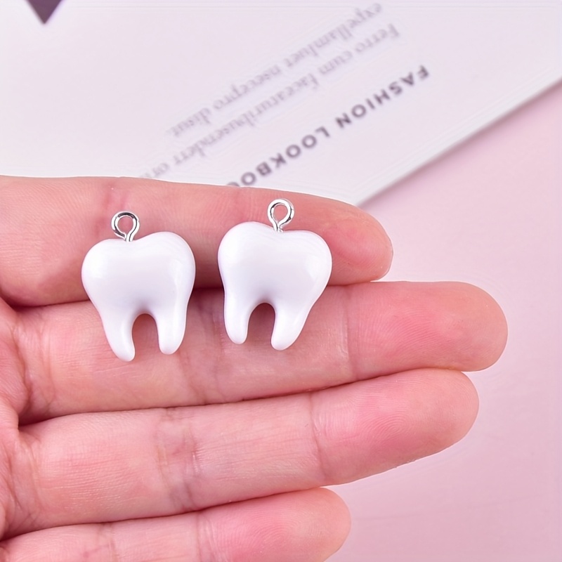 10 stuks leuke tandhars bedels - Resin Art Pendant recensie en prijs