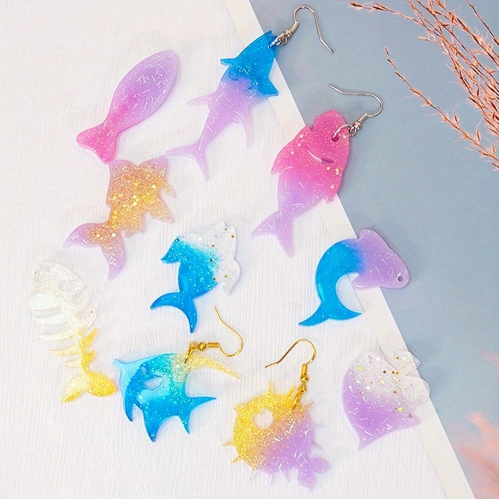De oorbel- en hangermalenset m - Silicone Mold Ocean recensie en prijs
