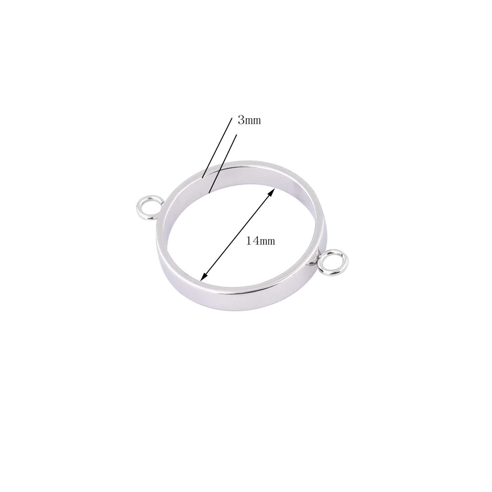 10 stuks roestvrij staal 14 mm - Resin Art Pendant recensie en prijs