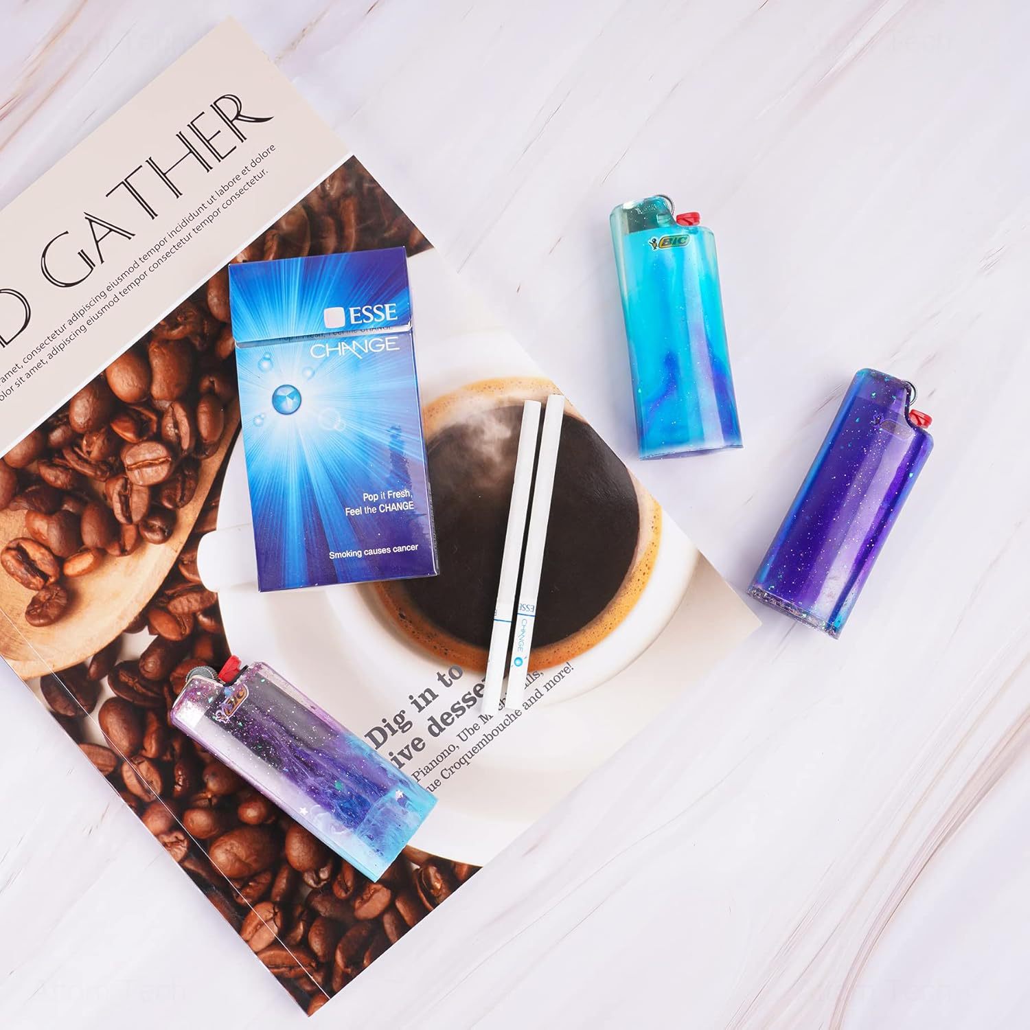 DIY Aansteker Case Cover Silic - Resin Art Guide recensie en prijs