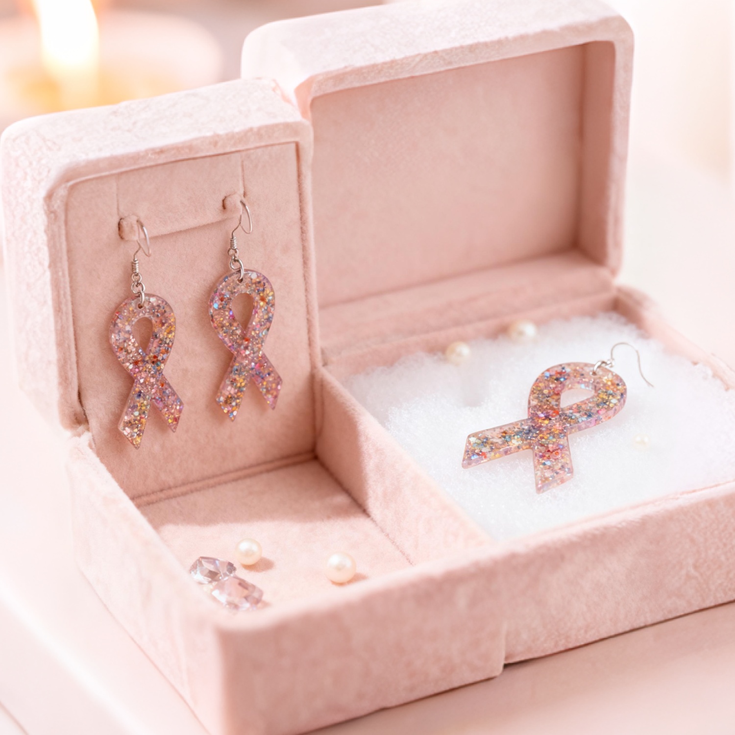 DIY hartvormige lint oorbellen - Resin Art Guide recensie en prijs