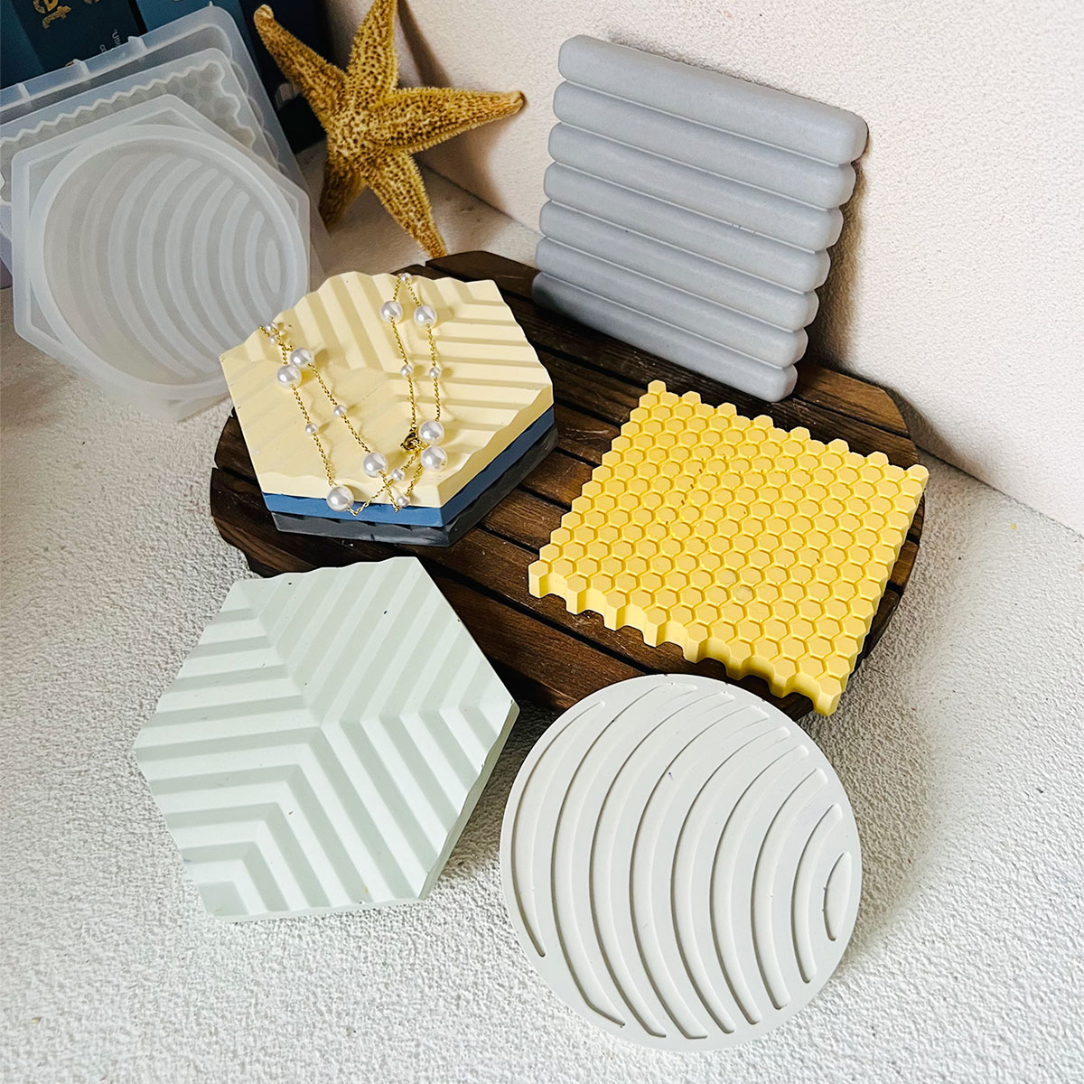 Honingraat Coaster Mold Ronde  - Tray Mold Rectangle recensie en prijs