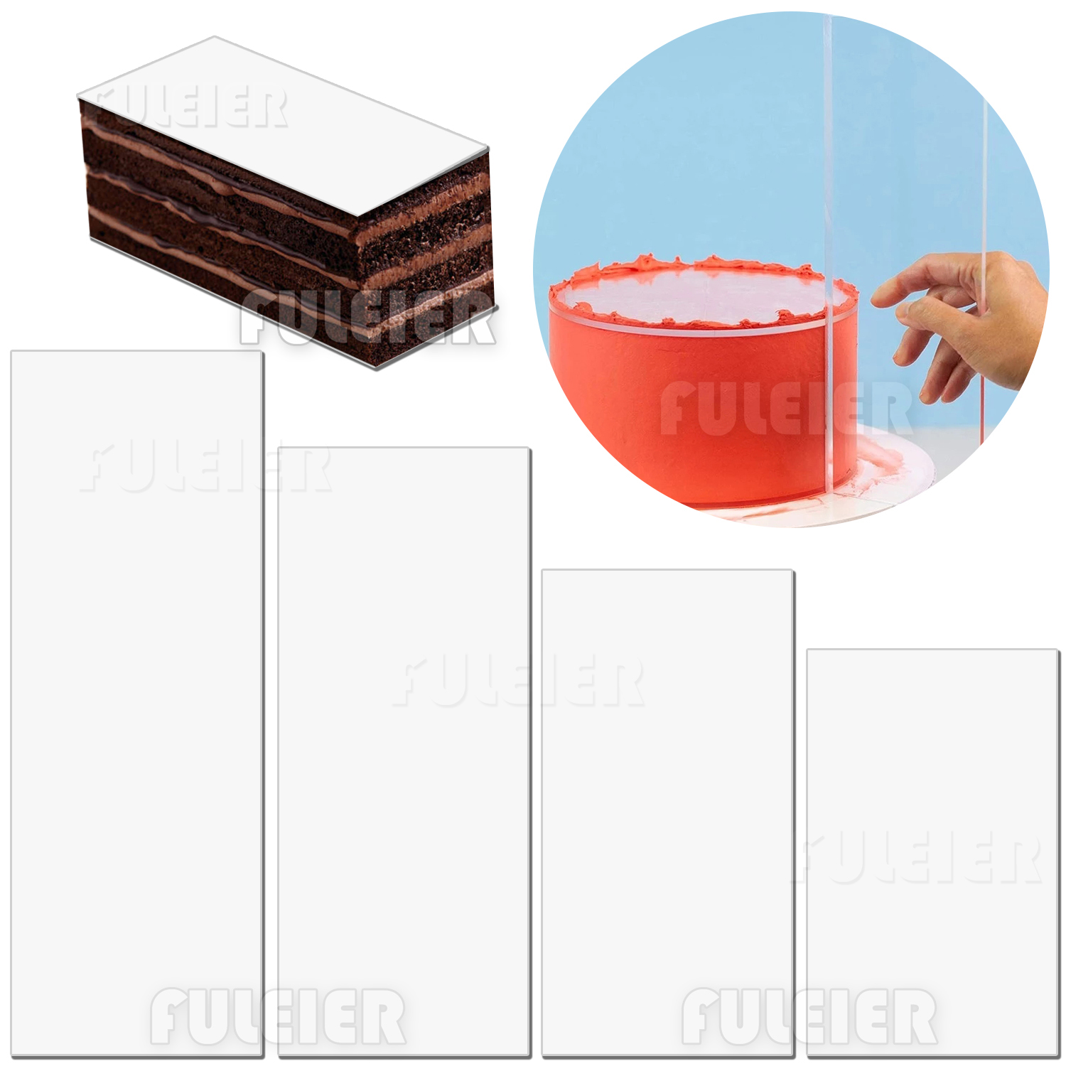 Acryl Cake Schraper, rechthoek - Tray Mold Rectangle recensie en prijs