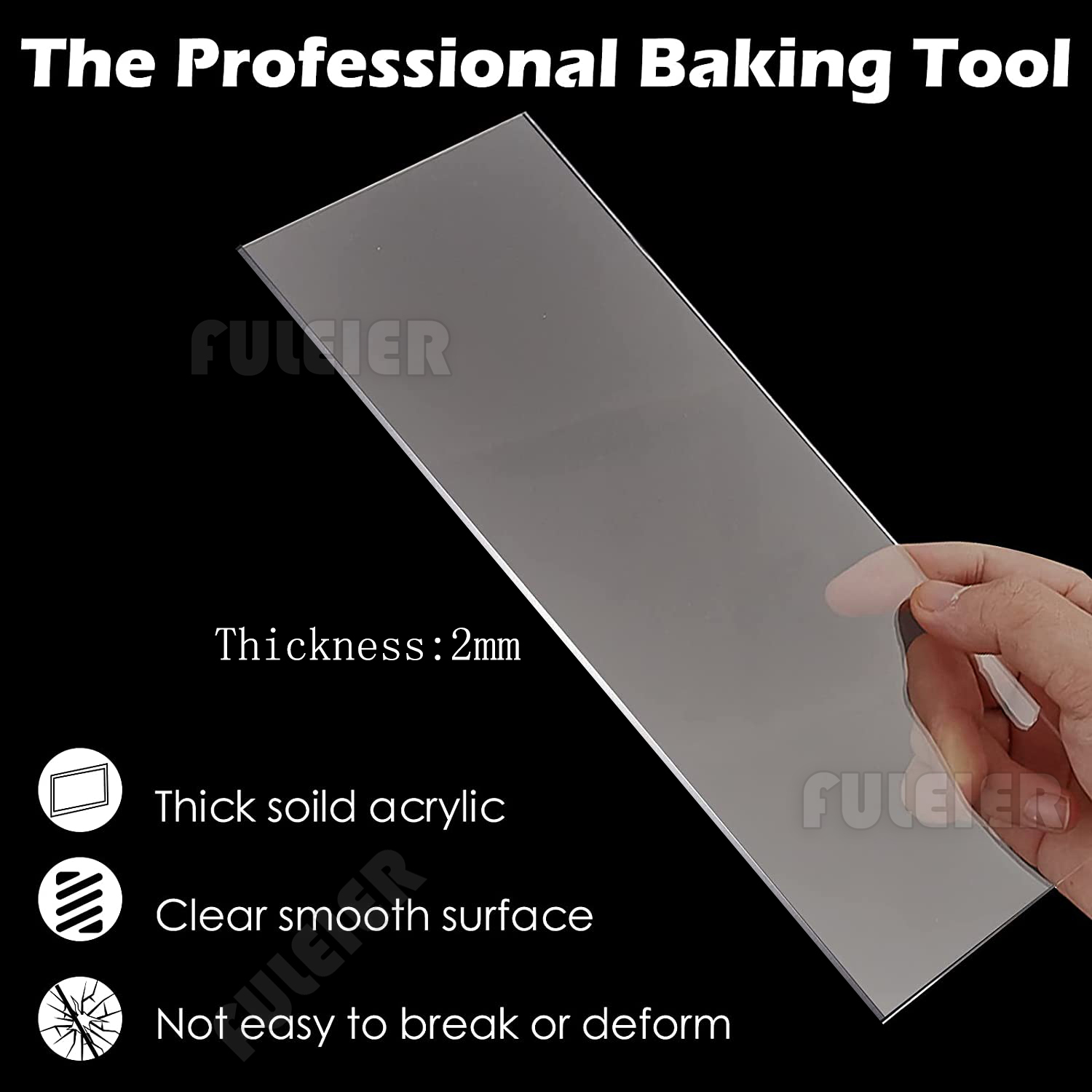 Acryl Cake Schraper, rechthoek - Tray Mold Rectangle recensie en prijs