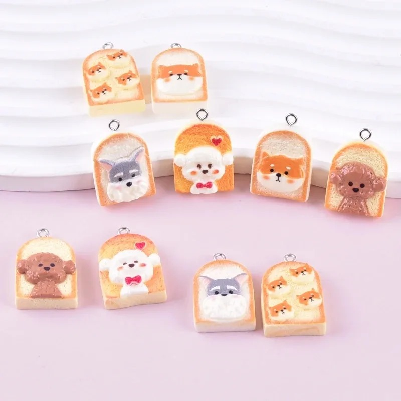 10 stuks schattige toast hond  - Resin Art Pendant recensie en prijs