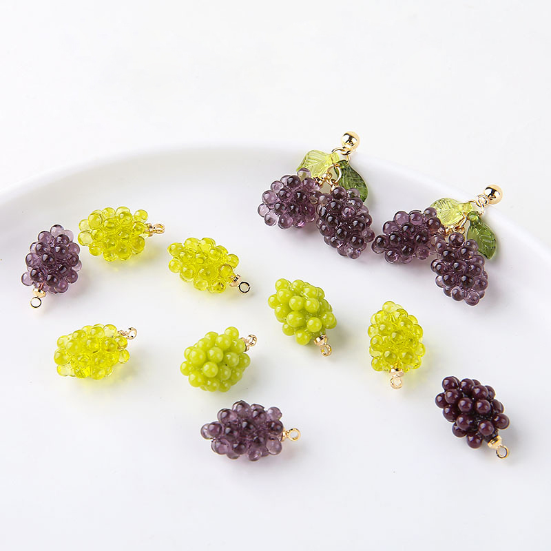 6 stuks schattige kleine druiv - Resin Art Pendant recensie en prijs