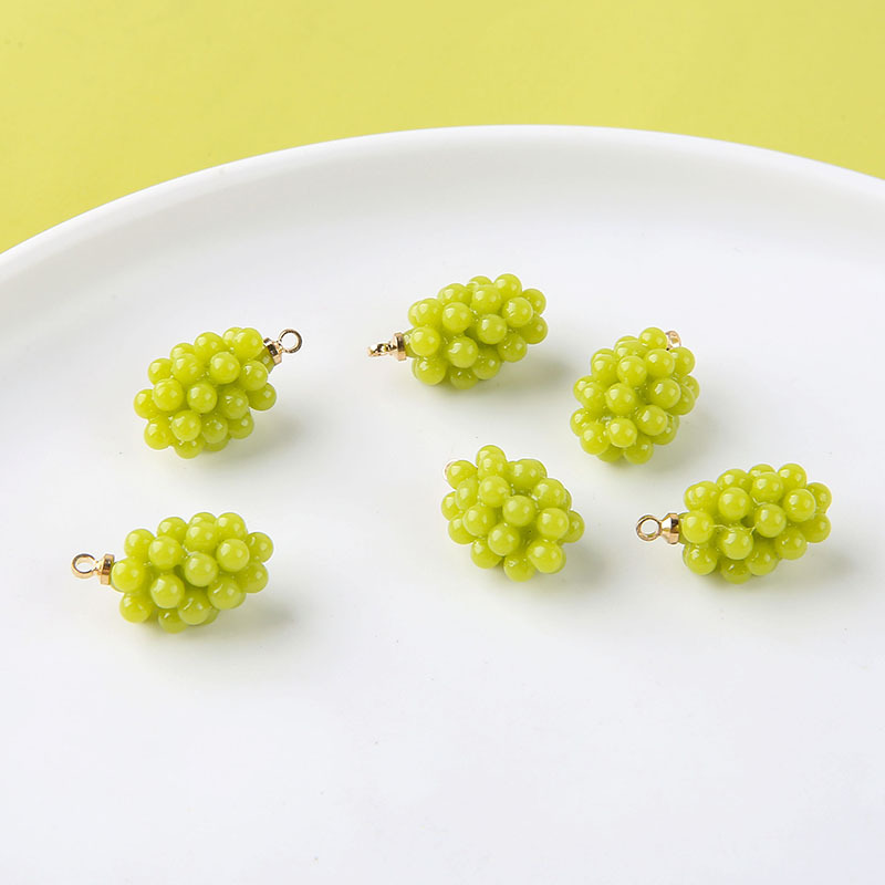 6 stuks schattige kleine druiv - Resin Art Pendant recensie en prijs