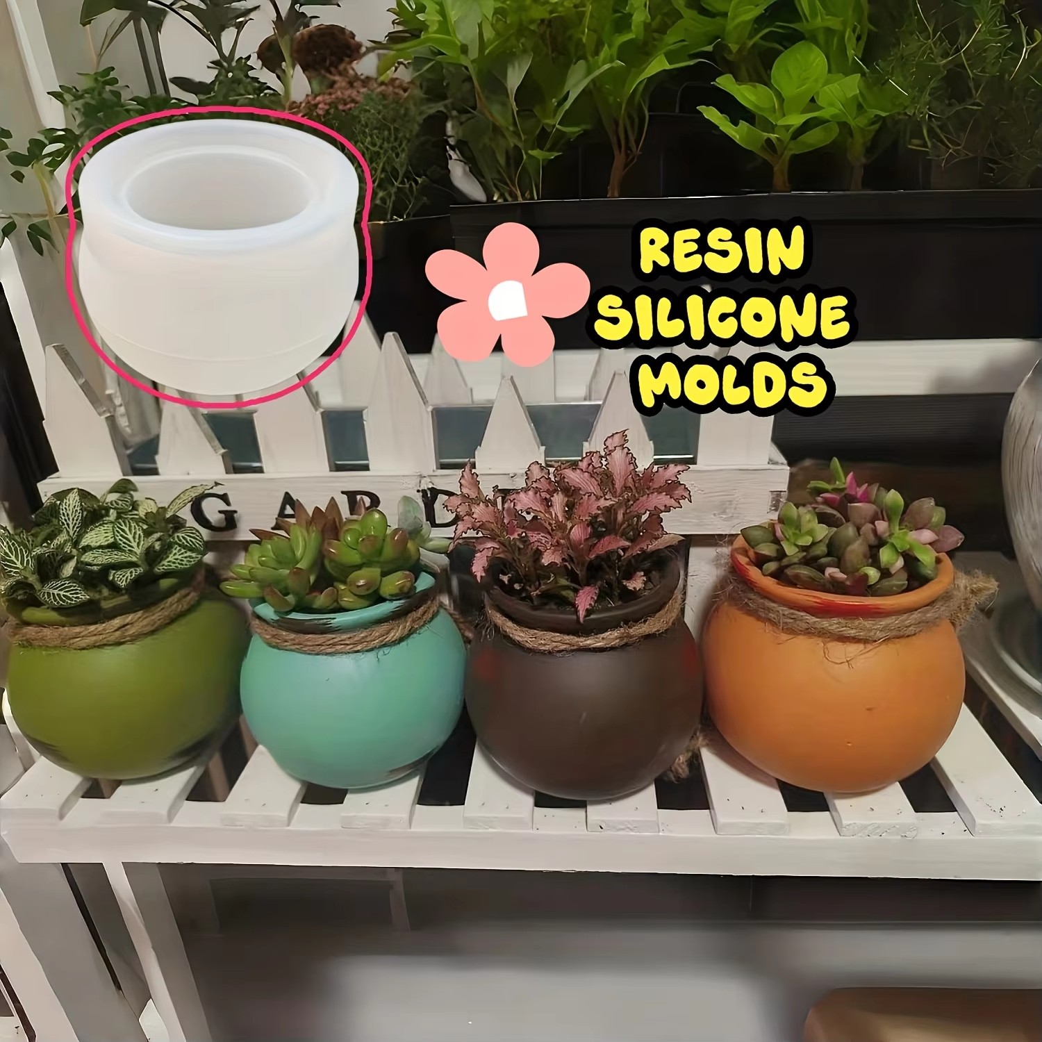 Siliconen bloempotvormen, hars - Resin Art Guide recensie en prijs