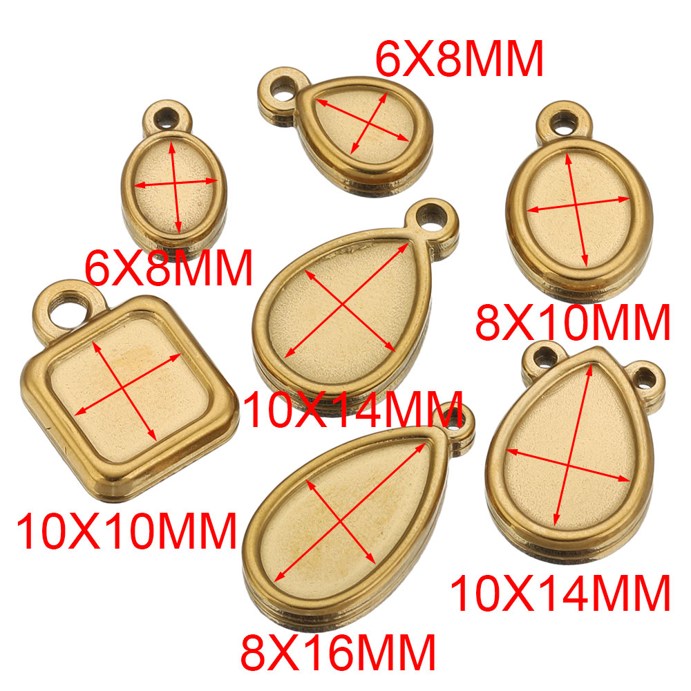 5 stuks roestvrijstalen vierka - Resin Art Pendant recensie en prijs