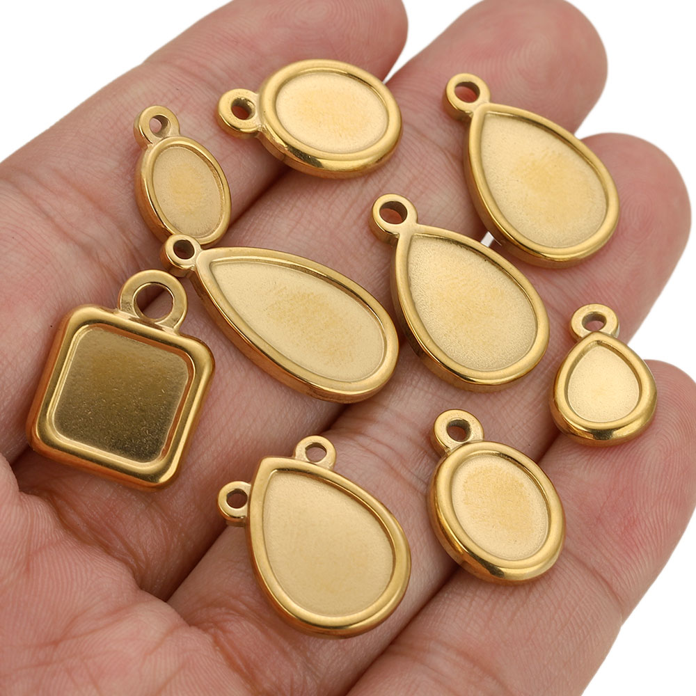 5 stuks roestvrijstalen vierka - Resin Art Pendant recensie en prijs