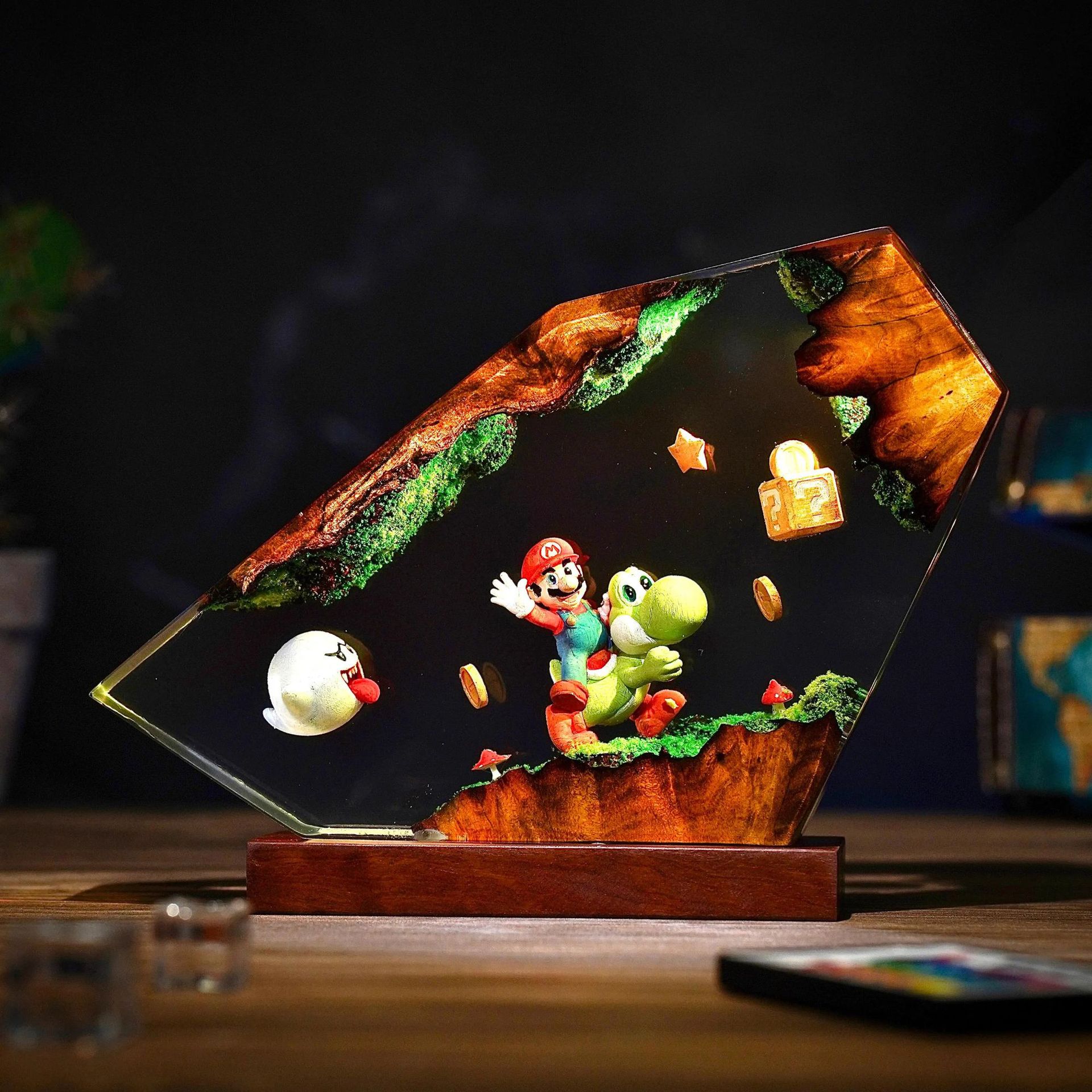 Tafellamp van hars, cartoon an - Resin Artist recensie en prijs