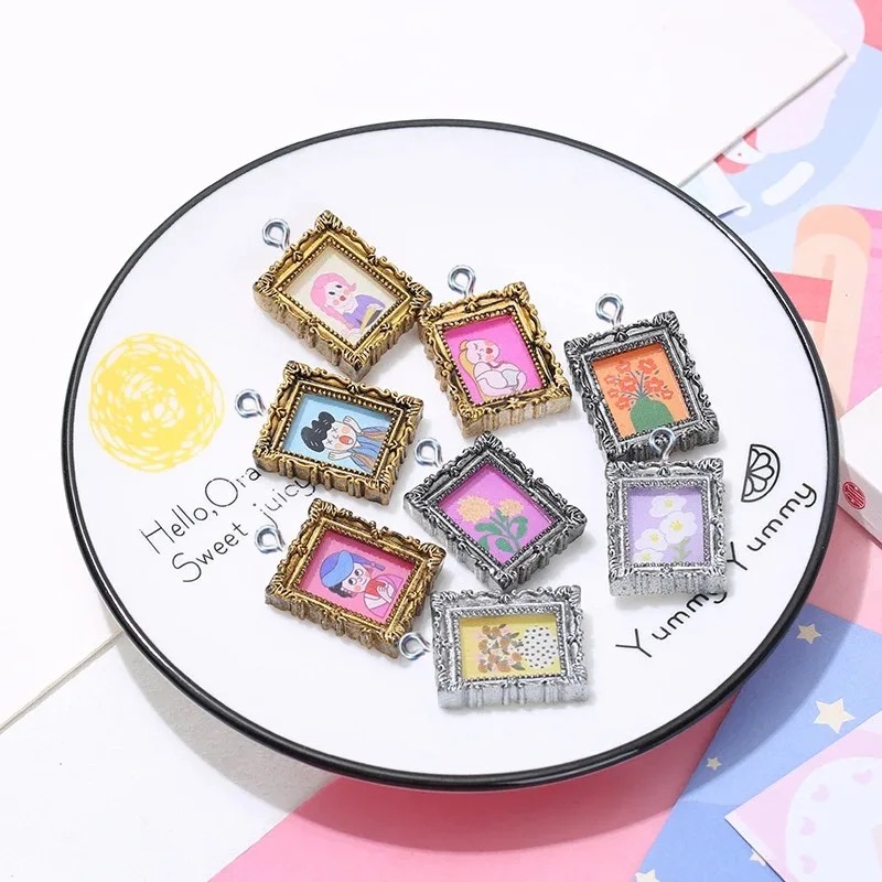 10 stuks Flatback Cabochon Vin - Resin Art Pendant recensie en prijs