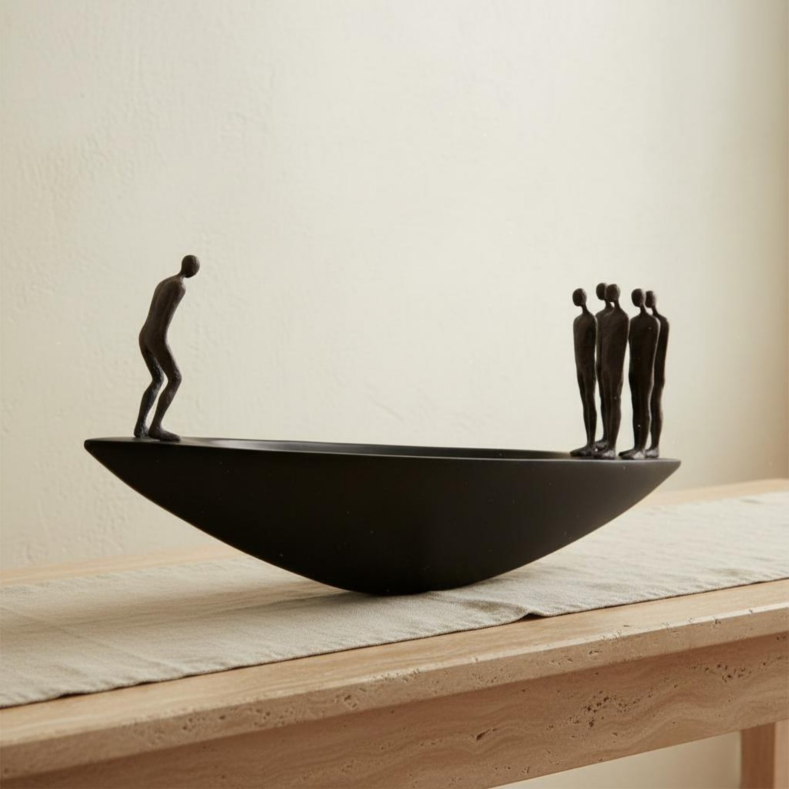Modern hars zeilboot standbeel - Resin Artist recensie en prijs