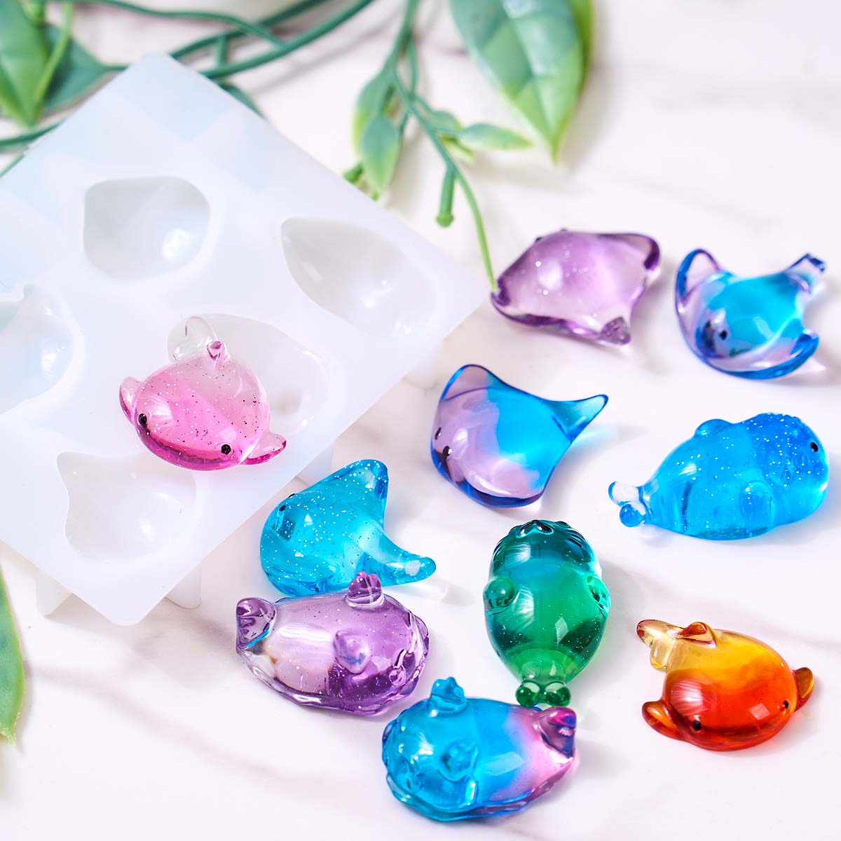 3D Healing Kawaii Manta Ray Wa - Silicone Mold Ocean recensie en prijs