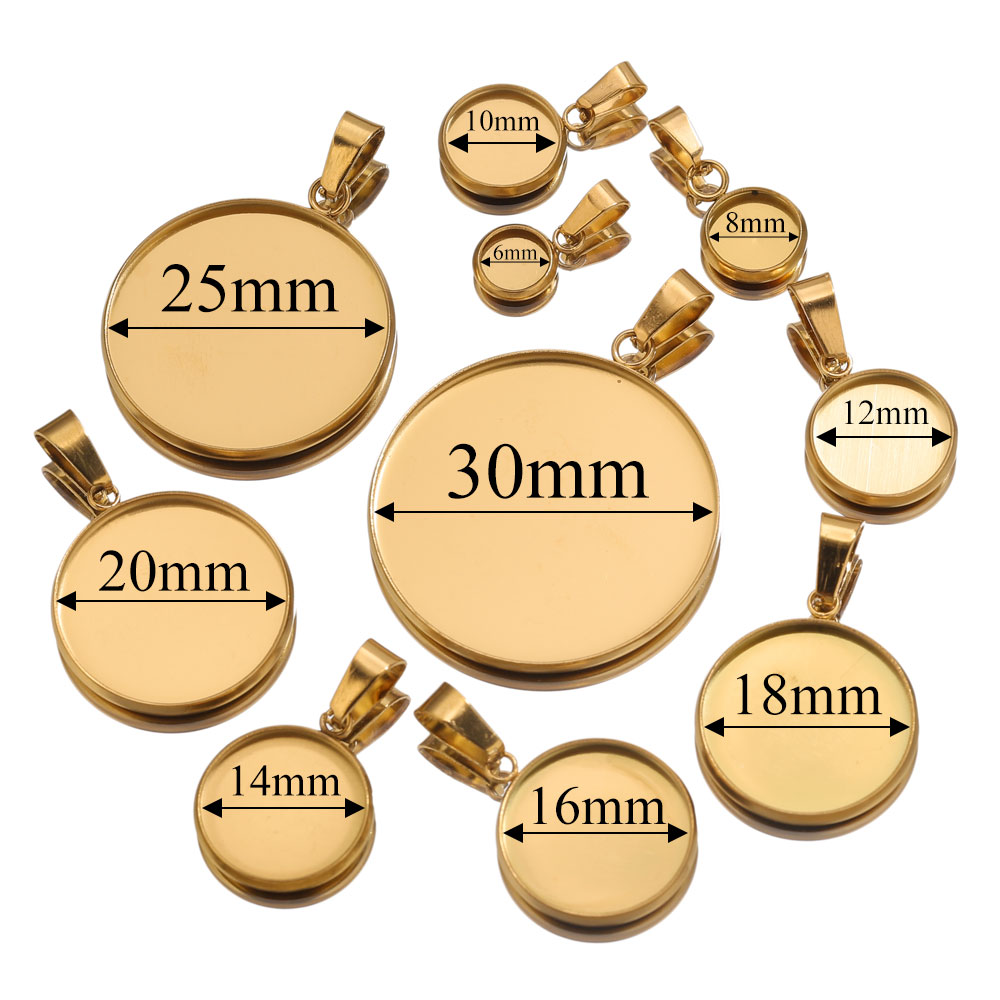 10st roestvrij staal gouden ha - Resin Art Pendant recensie en prijs