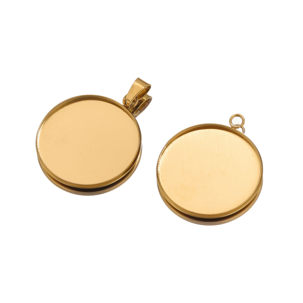 10st roestvrij staal gouden ha - Resin Art Pendant recensie en prijs