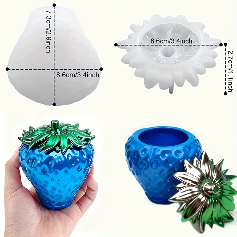 1 stuk aardbeienharsvorm met d - Resin Art Guide recensie en prijs