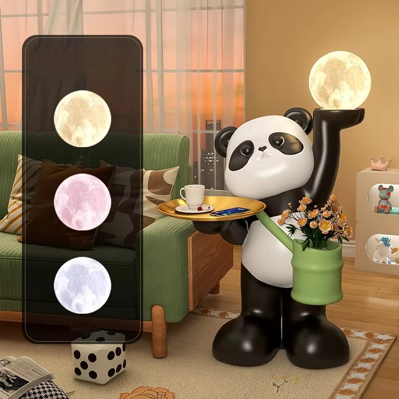 Creatieve grote hars Panda scu - Resin Art Floor Design recensie en prijs