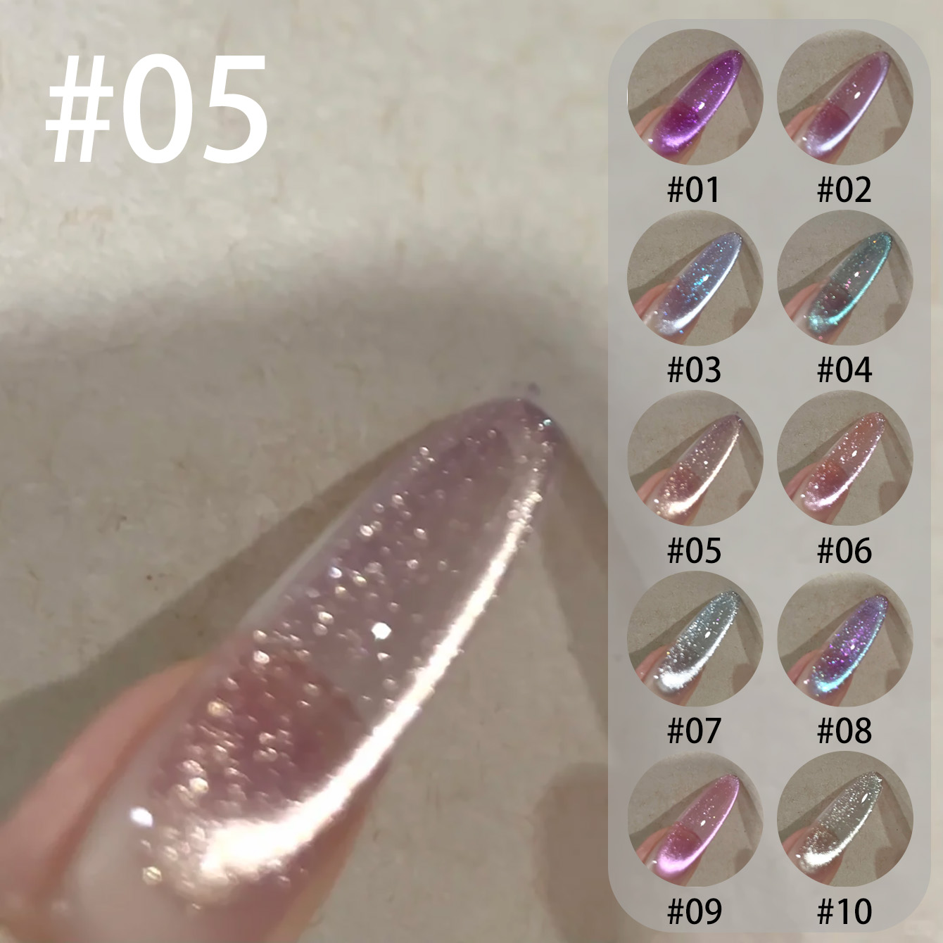 MIANEL Qunbai Rumen Cat Eye Ge - Resin Art Purple recensie en prijs