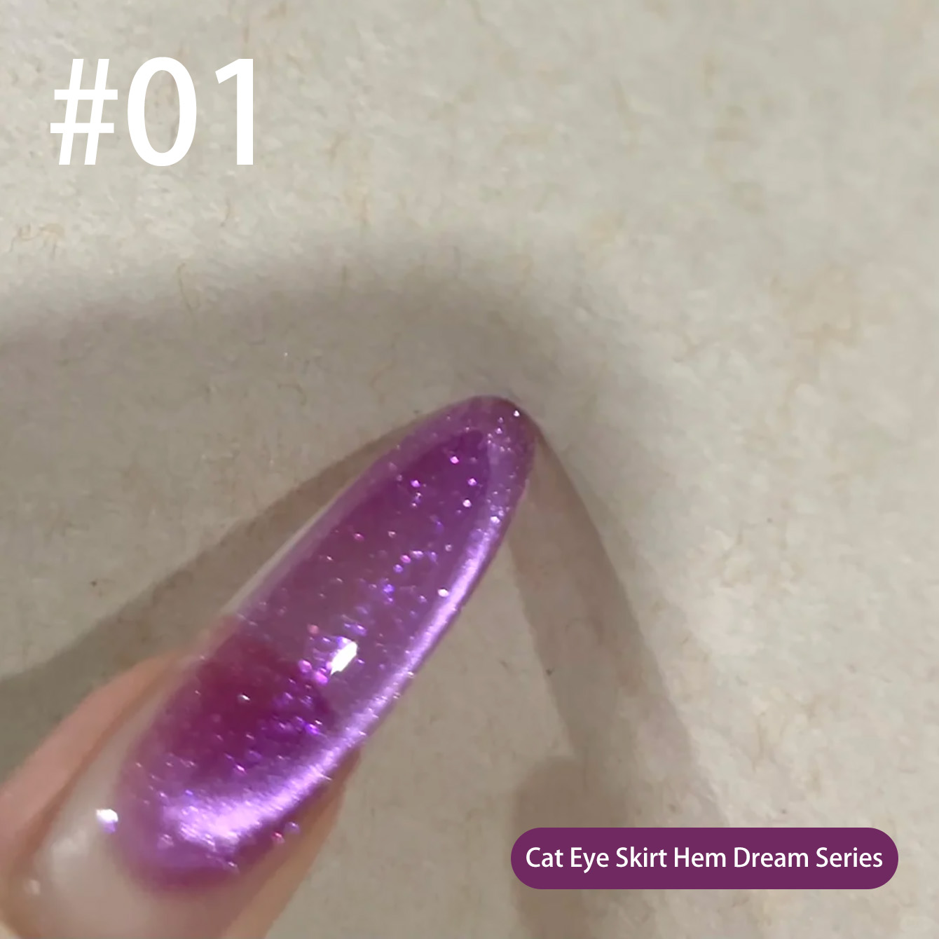 MIANEL Qunbai Rumen Cat Eye Ge - Resin Art Purple recensie en prijs
