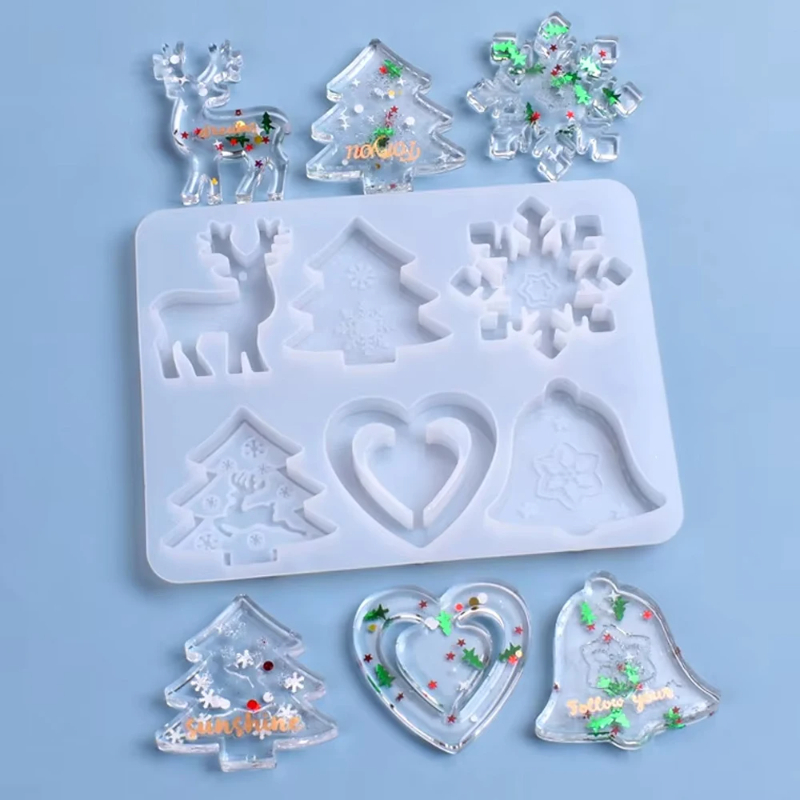 Kerst schimmel DIY hars krista - Resin Art Jewellery recensie en prijs